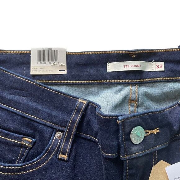 LEVI’S | dark blue 711 skinny fit 32 NWT - Picture 9 of 14